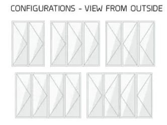 Bifold window configurations